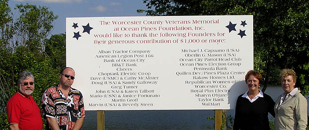 Memorial Founders Sign