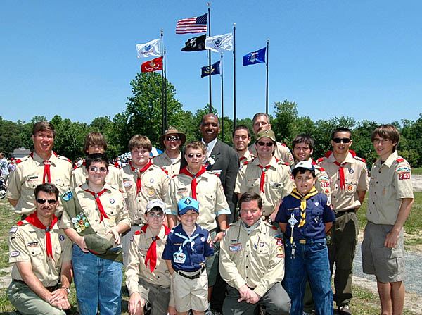 Scouts at Dedication