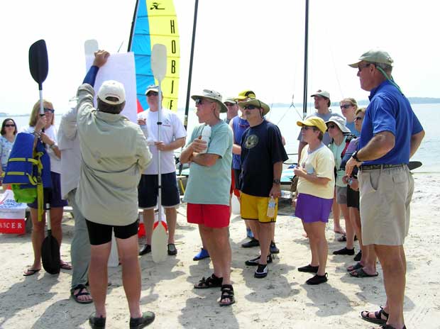 Instructions at Coastal Kayak