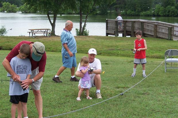 Future Anglers Learn To Cast