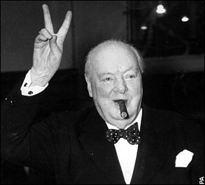 churchill with cigar