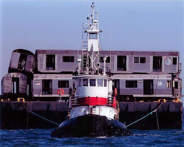 Subway Cars Become Reef