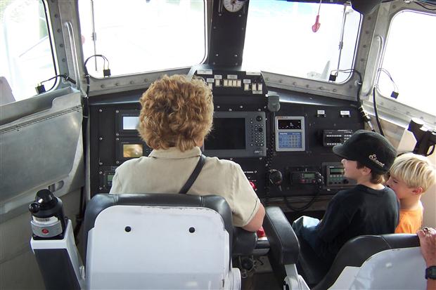 Andrea Barnes at Helm