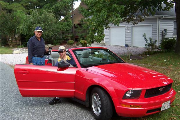 Ryans Red Mustang Ride