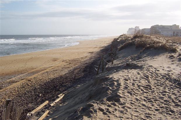 Noreaster Hits Beach Hard