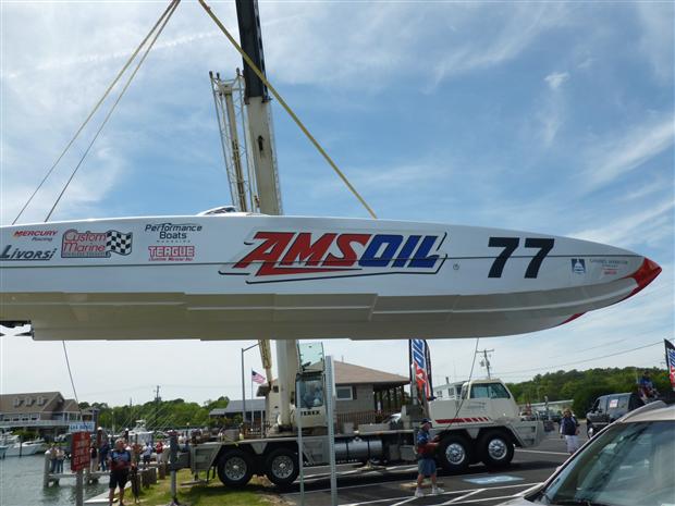 Offshore Racer Hangs High