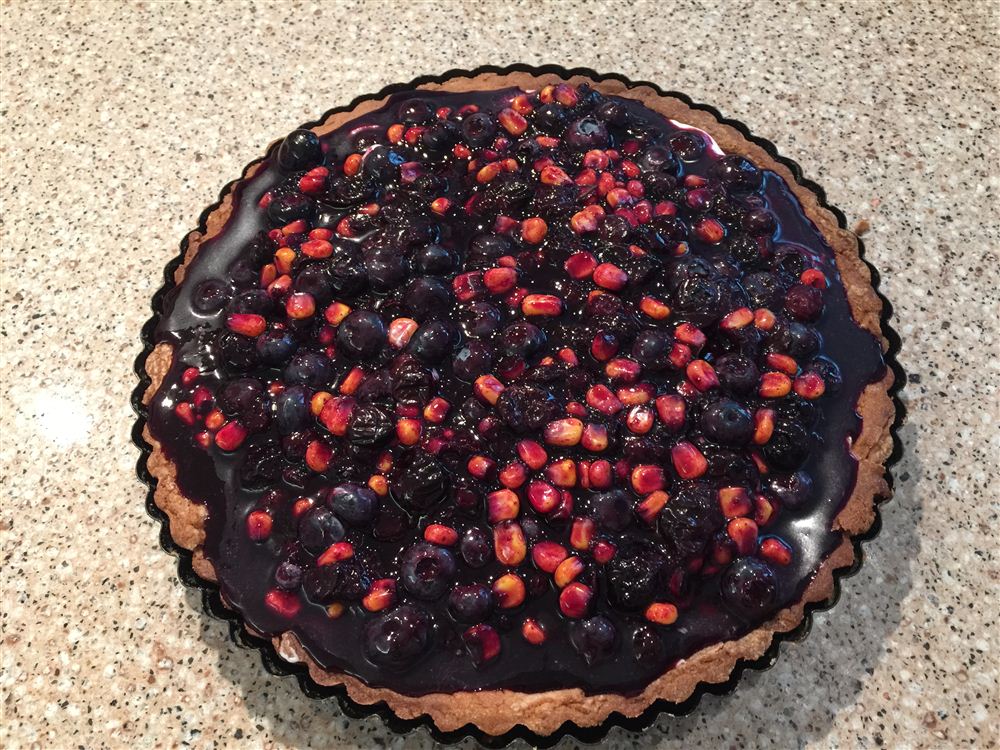 Blueberry corn Tart