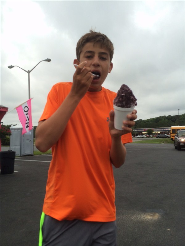 Michael Enjoys Snowcone