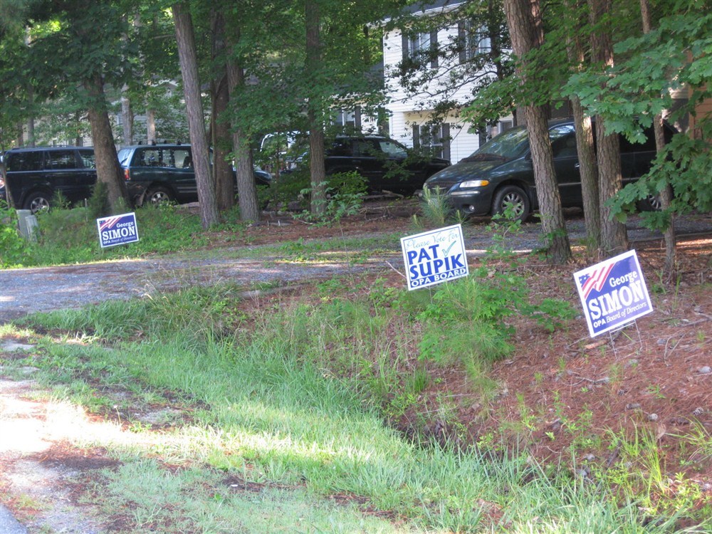 Candidate signs
