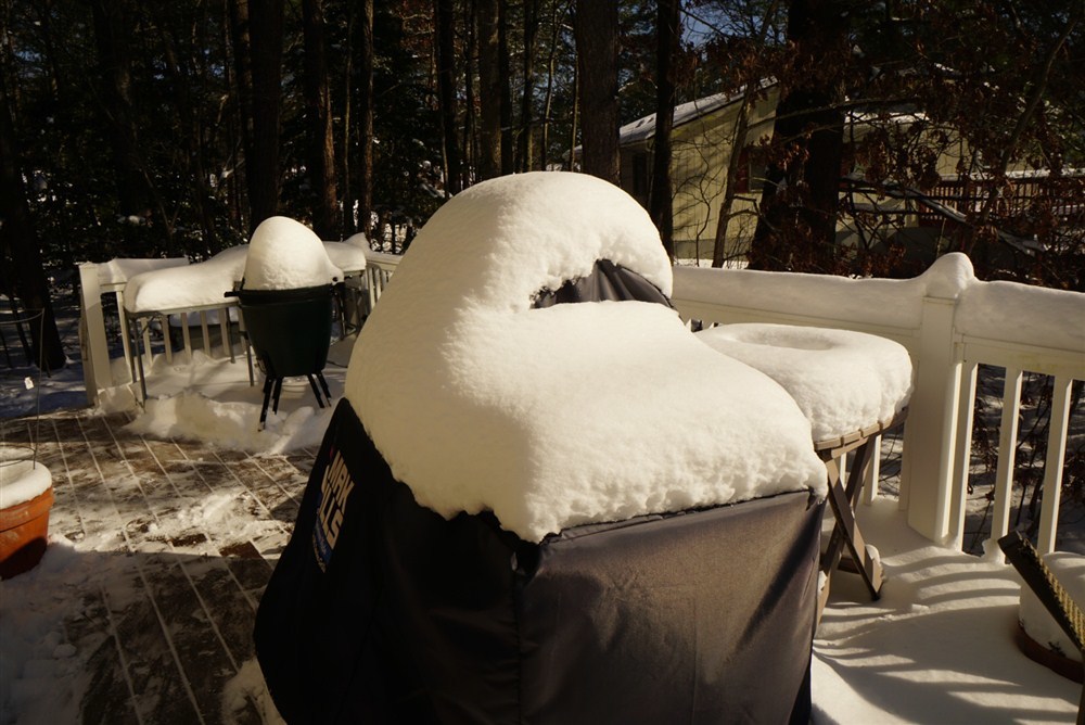 Snow on the grill