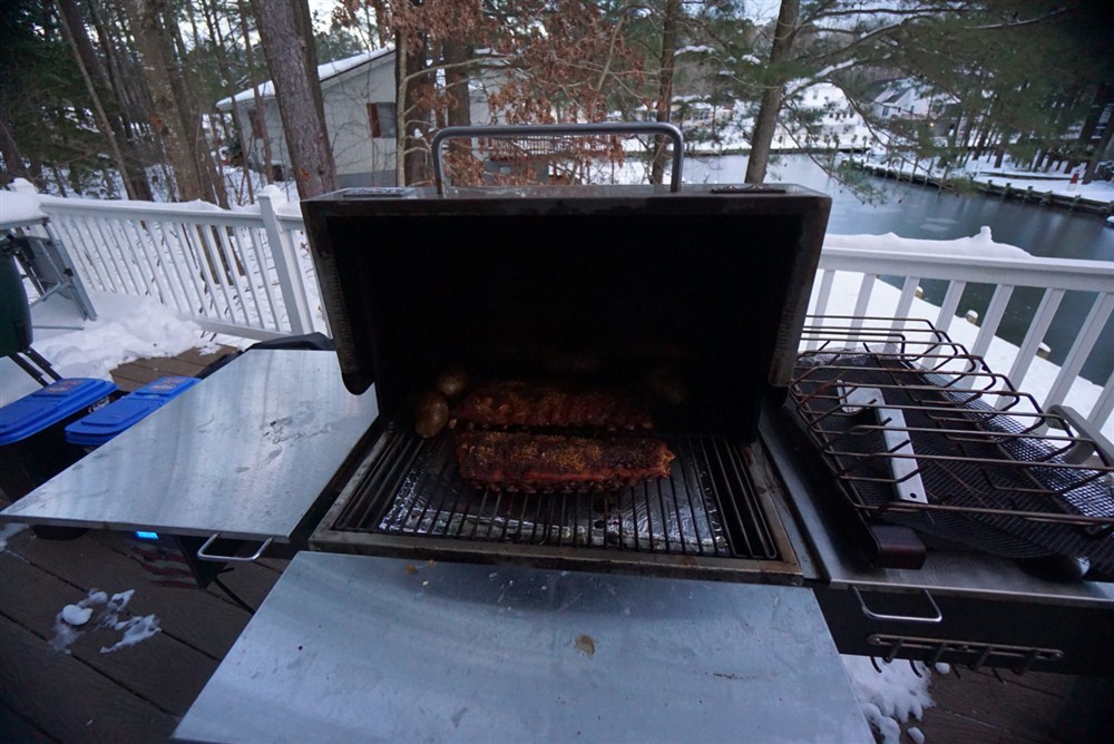 Ribs on the grill