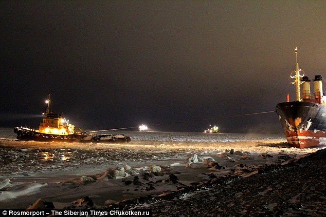 Russian Ships= Icebound 'til spring