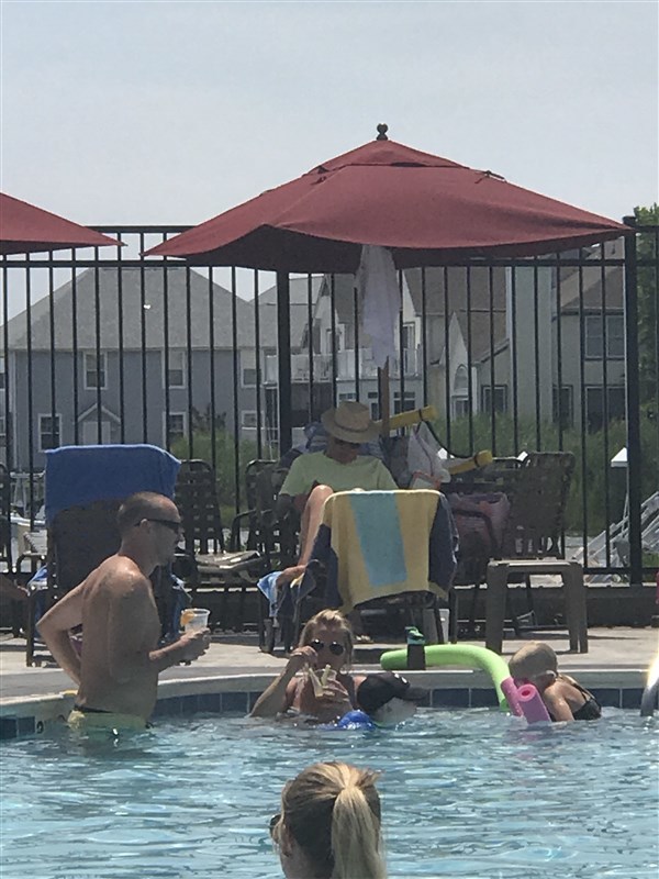 Family time at YC Pool