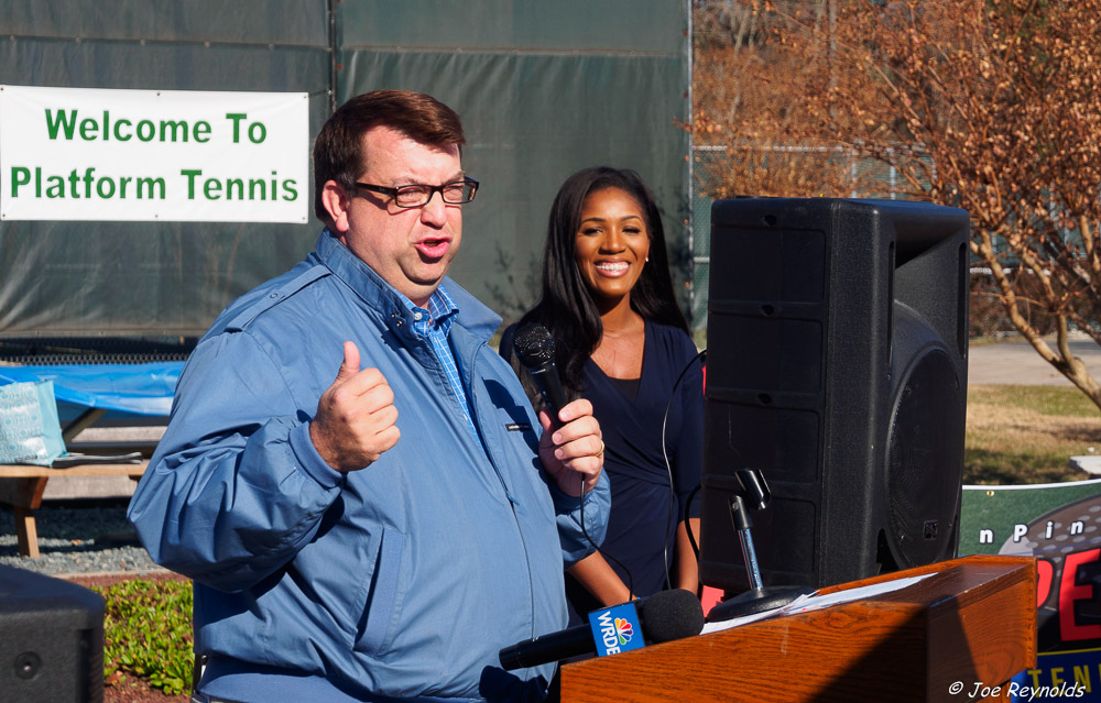 Platform Tennis Ribbon Cut