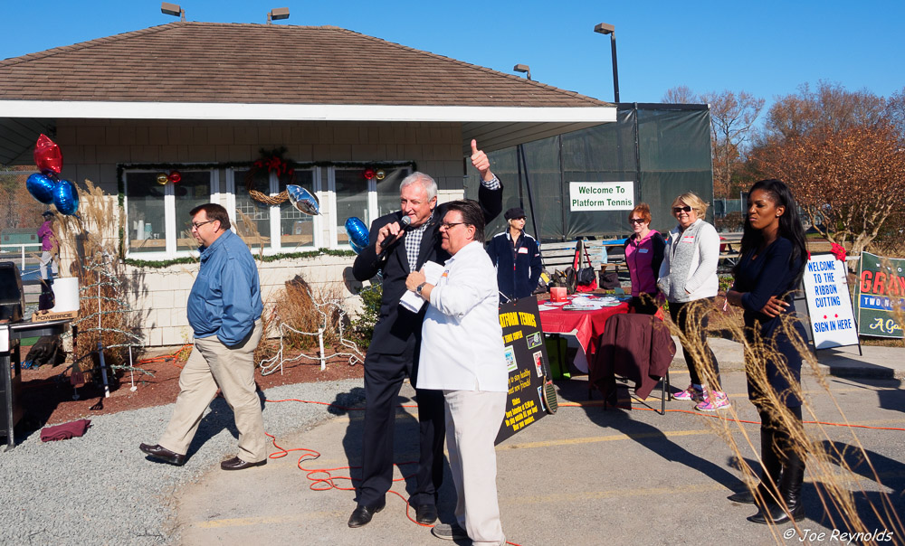 Platform Tennisl Ribbon Cut