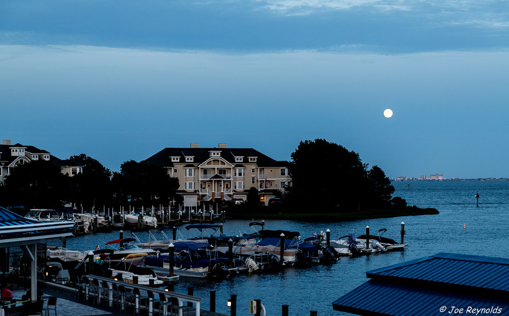 Moon over Marina