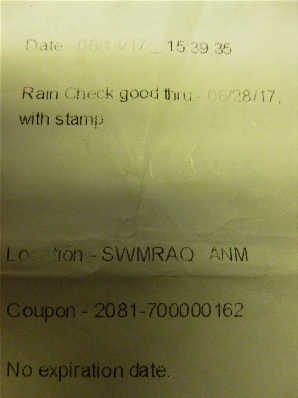 Swim Coupon Receipt