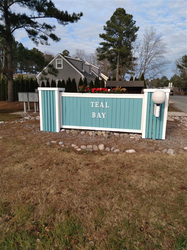 Teal Bay Welcome Sign