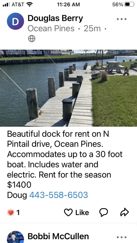 Dock rental