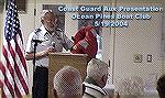 Presentation by the Coast Guard Aux at the Ocean Pines, Maryland Boat Club meeting on 5/19/2004. Boating safety was the topic.