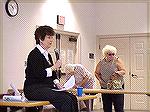 County Commissioner Judy Boggs speaks to group during a public forum held at the Ocean Pines Library on 5/22/2004.