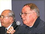 Candidate George Coleburn answers question at 2004 OPCA Candidates Forum.