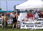 Ocean Pines, Maryland Kiwanis Club sells hot dogs and soda at the 2004 4th of July Celebration at the Sports Core Pool.