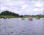 Part of a group of 13 paddlers on a paddle trip from Gum Point Landing, down Turville Creek and up Herring Creek, 9/3/2004.
