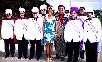 Members of the Knights of Columbus 4th Degree Honor Guard pose with Governor Ehrlich and wife at a memorial dedication ceremony at Ocean City's Northside Park.

Ocean Pines resident Richard "Cookie"