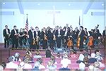 Shown at their most recent concert in Ocean Pines the MSO is composed of about 40 professional muscians and directed by Maestro Donald C. Buxton. The MSO Symphony Society is believed to be the only al