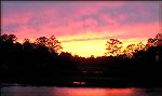 Dusk on Manklin Creek on 1/14/2005. Image shot from our front deck.