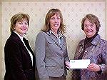 The Ocean Pines Branch of Taylor Bank has generously contributed $1,000 to the Worcester County Veterans Memorial, to be built in Ocean Pines.  Shown above are Tina Kolarik, Vice President, Celeste Do