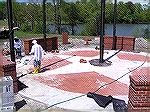 Work progresses on the Worcester County Veterans Memorial at Ocean Pines.