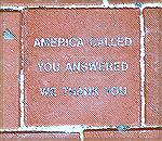 There is still the final cleaning tyo be done, but here is one of the brick pavers in place at the Worcester County Veterans Memorial at Ocean Pines. 5/16/2005.