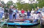 Members of Ocean Pines Kayak Club see demo on inflatable kayaks. 5/16/2005.