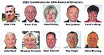 Collage of candidates for the 2005 election for OPA Board of Directors
