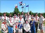 Joe Schanno (wearing neck brace) and Scout Troop at Memorial Dedication.

Photo courtesy of Governor Ehrlich's Office