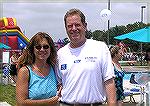 OPA Board Candidate Reid Sterrett and his wife Robin at the Sports Core July 4th Celebration. 2005.