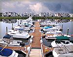 View of Ocean Pines Yacht Club dock.