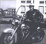 Ray Unger on motorcycle when he was with the Baltimore City Police Department.