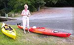 Aug 27 Carol getting ready to launch at Bishopville paddle
