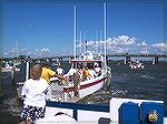 Waterman from Tangier Island competes in the boat docking contest at the Deal Island Skipjack Festival. Labor Day 2005.