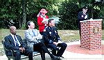 Dignitaries at Veterans Memorial Ceremony on 9/11/2005.
