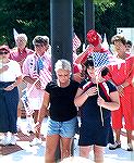 Saying of Pledge at Veterans Memorial Ceremony on 9/11/2005.