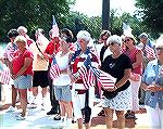 Some of participants at Veterans Memorial Ceremony on 9/11/2005.