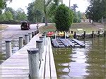9/20/2005:  The boat ramp & kayak dock at Martinak State Park, south of Denton, MD.  The dock makes kayak launching easier & dryer.  (For kayaking trip report on message board - Msg# 236481.)