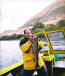 OPA Board member Mark Venit shows off a nice steelhead caught in Idaho on the Snake River. October 2005.