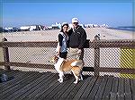 Who would think one would run into Miss Maryland 2006, Melissa Digiulian on a February afternoon on the Ocean Pier in Ocean City. She was there on a photo shoot for a local paper but of course wanted 