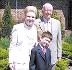 Celebrating Easter in The Pines Dolores and Harvey Koch with grandson Quenton Koch Photo by Bill Pike