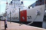Andrea Barnes visits the USCG Cutter Taney in Baltimores Inner Harbor. The Taney is last warship afloat to have seen action at Pearl Harbor.